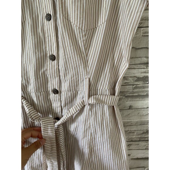 Sunny Leigh Y2K Vintage Striped Collared Button Down Dress Size 10 - Picture 6 of 12